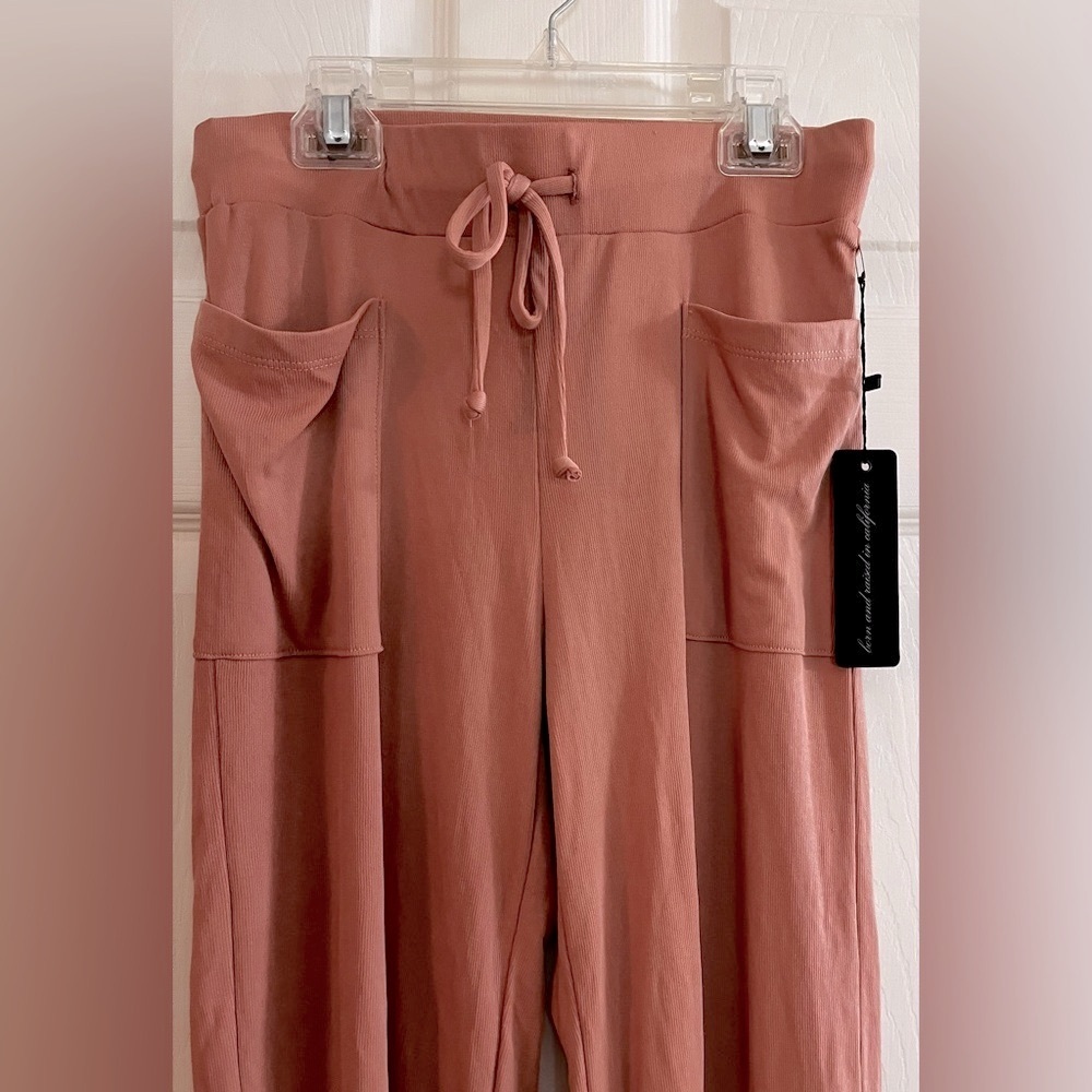 L J femme/Women's Peach Straight Leg Lounge Pants Size S - Picture 2 of 5